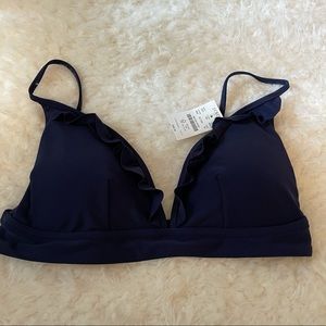 NWT J. Crew Navy Bathing Suit M in Top & Large in Bottoms
